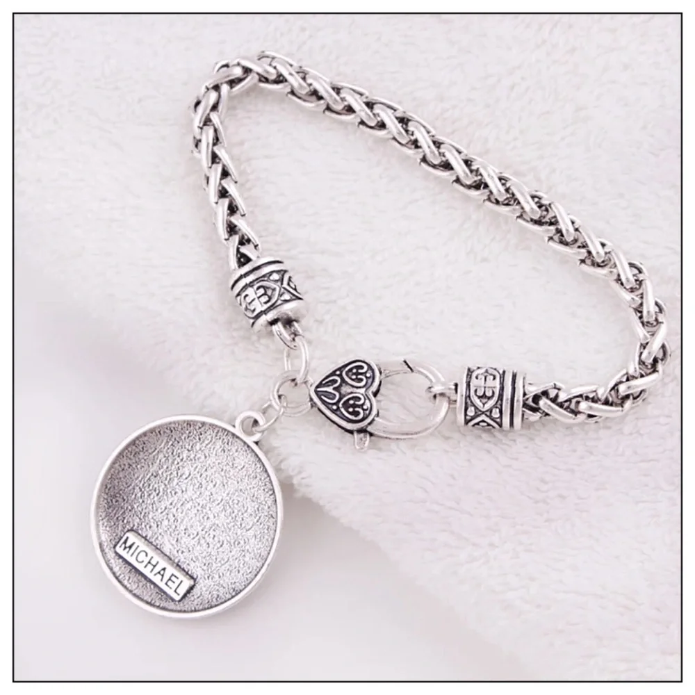 Arch Angel Michael Silver Sigil Protection Bracelet - Picture 5 of 5
